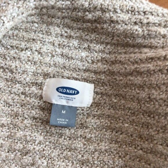 Women’s Old Navy Cream Sleeveless Drape Front Cardigan Size Medium - Picture 6 of 6